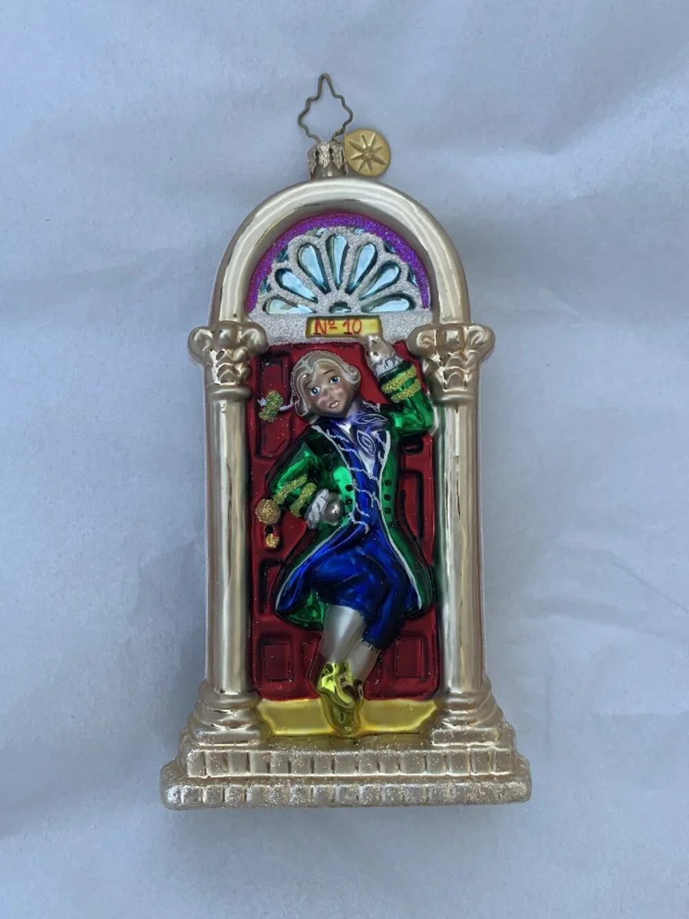 VINTAGE Christopher Radko 12 Days of Christmas Ornament No 10 Downing Street